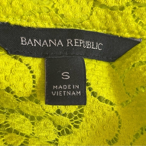 Banana Republic Short Sleeve Floral Lace Dress size Small - Picture 4 of 15